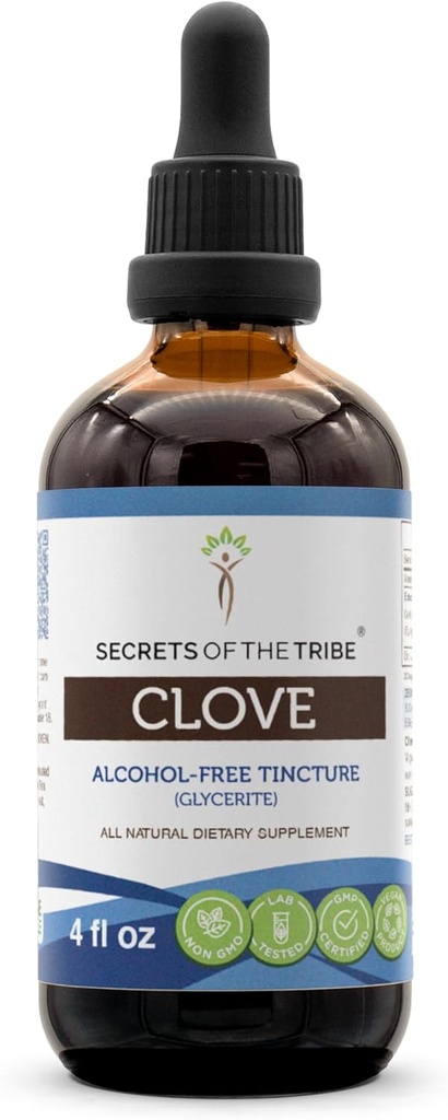 (原始内容存档于2018-09-21) (英语). Secrets of the Trible Clove Tincture 无酒精液体提取, Clove (Syzygium Aromaticum) Dryed Flowers Buds (4 FL OZ).