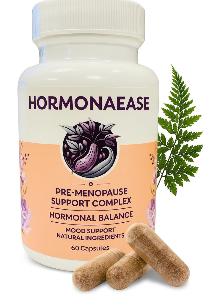 HormonaEase 女性健康补充 - Vegan 激素平衡,Mood & Energy支持与Maca Root & Dong Quai
