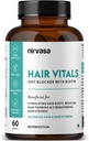 含有Beta-Sitosterol & Stinging Nettle根提取物的Biotin片块的毛发维生素 DHT 屏蔽器 男女的毛发维生素 - 60片