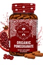 石榴萃取剂补充剂 - Ellagic Acid, High Punicalagins → UDA 认证的有机石榴萃取剂补充剂 → 石榴水果、种子和 Peel萃取剂 → 60 Vegan Pomegrate Capsules
