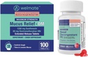 WELMATE 完整冷和过敏救济套:最大强鼻脱氧酯PE(200块)和Mucus救济DM 1200mg Guaifenesin 60mg DXM(100Ct) - 非昏睡的辛纳斯,咳嗽和摄取救济