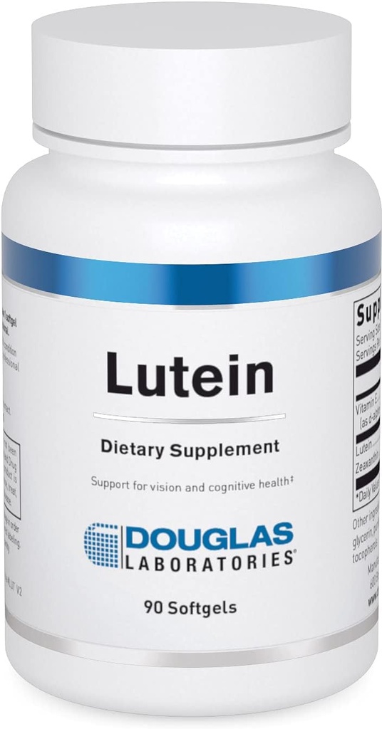 Douglas Laboratories Lutein (6 mg.) + 与 Zeaxanthin 一起使用 + 90 软胶