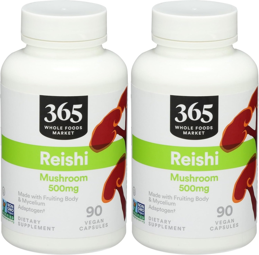 365 由全美食品市场,Reishi, 90 Counter (Pack of 2).