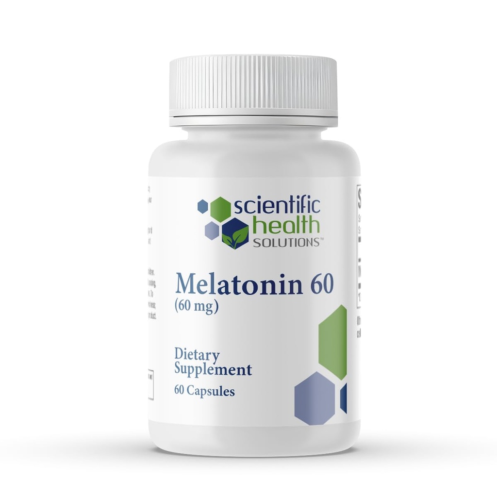 Melatonin 60mg QQ 高剂量的Melatonin 在易向燕子卡普尔 QQ Vegan, Non-GMO & Gluten-Free QQ US-Made 外力(单)