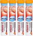 Mivolis维生素C effervescent 片 - 饮食补充4 Packs × 20 pcs 德国