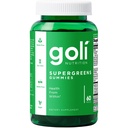 Goli Super Green Vitamin Gummy - 60 Counter - 基本维生素和矿物 - 以工厂为基础,Vegan,Gluten-Free & Gelatin Free - 来自内部的健康,1包