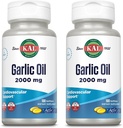 KAL Garlic Oil 2000 Softgels, 100 Counter QQ Pack of 2 (简体中文).