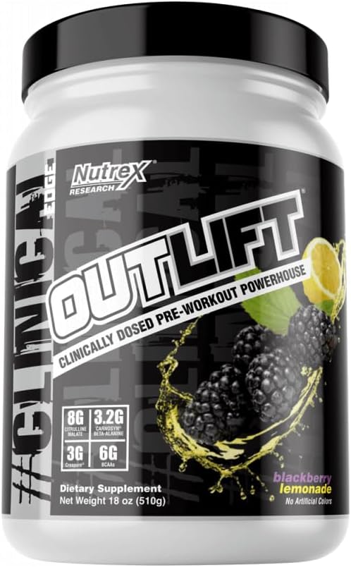 Nutrex 研究 外推 工作前粉 黑莓柠檬汁 18oz 20