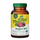 Megafood Vegan维生素B12,维生素B补充维生素B6,维生素B12,以及叶酸,支持细胞能量生产,神经系统健康和心血管功能 - 30片