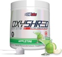 EHP Labs OxyShred 非兴奋剂 工作前粉 - Stim Free Pre Workout, Cafeine Free Prework for Men and Women with L Glutamine & Acetyl L Carnitine - Apple, 60 services (英语).