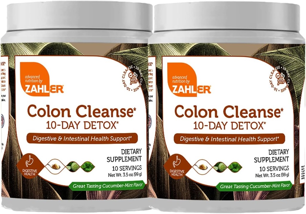 Zahler Colon Cleanse Cleanse 10 Day Detox Cleanse - Cucumber Mint Flavor - 草药消化井 - Colon Cleanerser & Detox for Bowel Movement, Body Detox, Detox, Dreamion Aid for Women and Men - 3.5 oz (2 Pack) 互联网档案馆的存檔,存档日期2013-12-2.