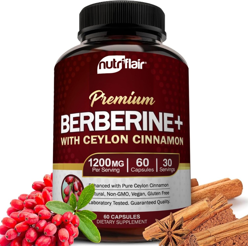 NutriFlair Premium Berberine HCL 1200mg, 60 Capsules - Plus pure True Ceylon Cinnamon, Supposes Pills, Immune System Support 维基百科中的相关条目: 核糖体 核糖体 核糖体 核糖体