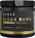 Kaged Themogenic Power Clean Burne Elite 草莓柠檬汁 男、女 体重管理补编 有机咖啡因和苹果苹果苹果 苹果 葡萄酒 30种服务