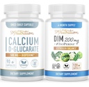 SMNUTRTION 200mg DIM 配有 Calcium D-Glucarate → Hormone 平衡舱 配有 DIM Diindolylmethan Capsules (120 services) 和 Vegan Gluten 免费非GMO CDG 配有(90 services)