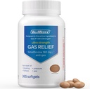 与PHAZYME和Gas-X的活化成分(365个计数 - 180mg)相比,