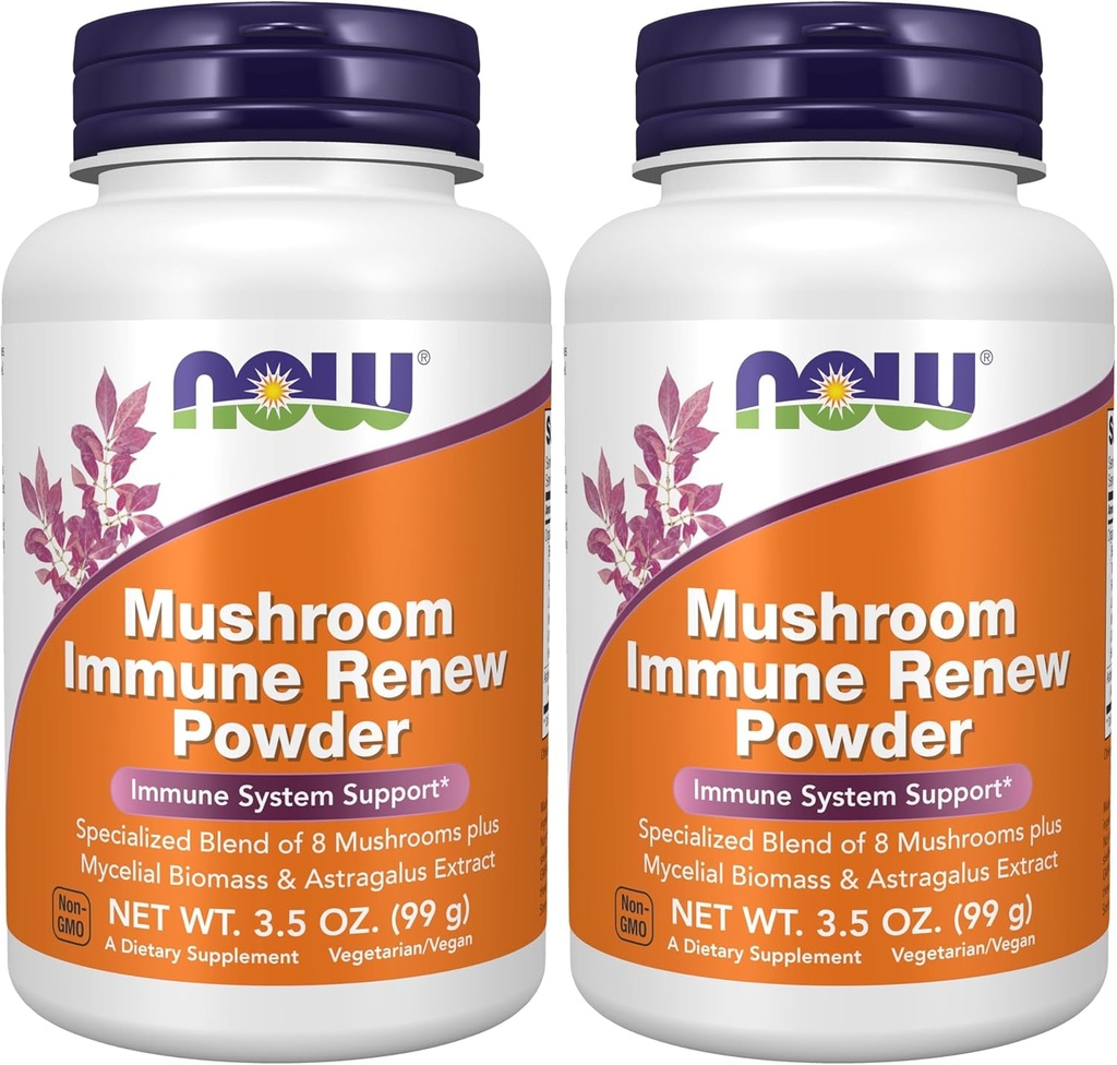 Now 补编,用Astragalus Root screw更新蘑菇,Immune系统支助*,3.5-Ounce(包2)