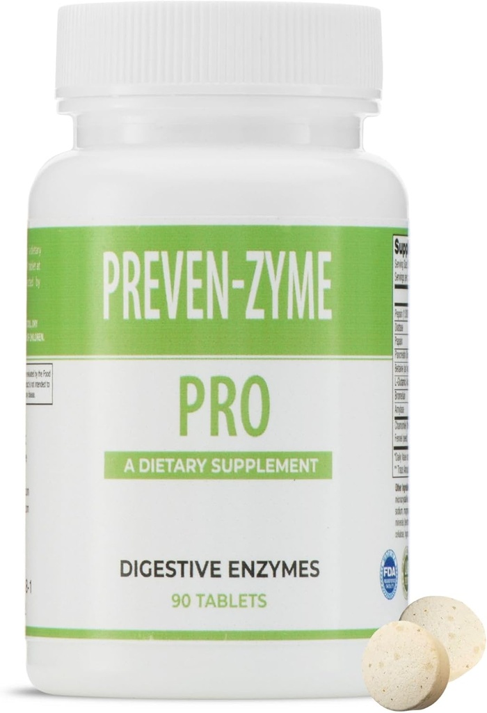 Prevenzyme Pro 消化酶补充剂(90 Tabs) Legere Pharmaces for ES Global 由莱格瑞制药公司制作,