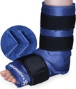 XXL 脚足冰包用于脚伤,全覆盖 脚足冰包, Gel 冰包可用于 Plantar Fasciitis, Achilles Tendonitis, Ssprained Ankeles and Heels, 纤维损伤, 蓝色