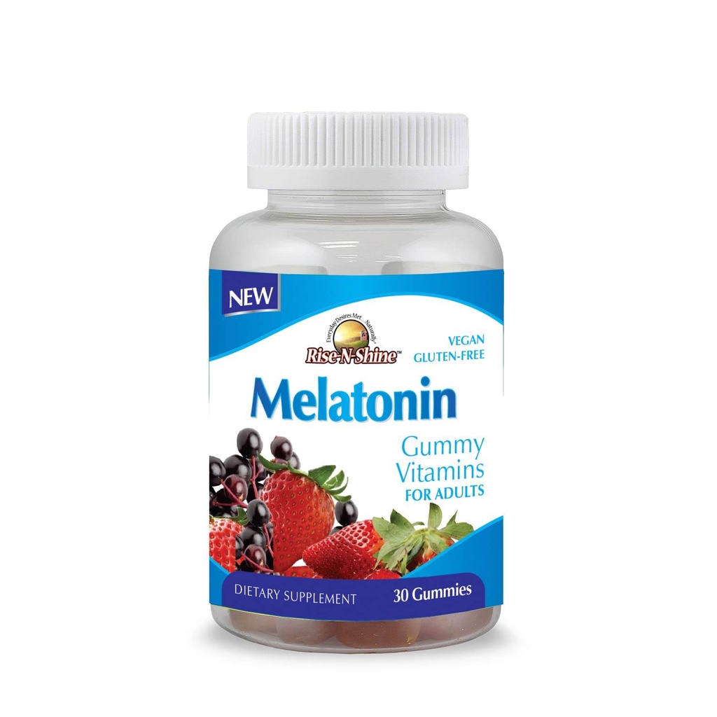 升起- N- Shine Melatonin 成人 5 mg 的 Melatonin / Gummy 服务 30 个计数