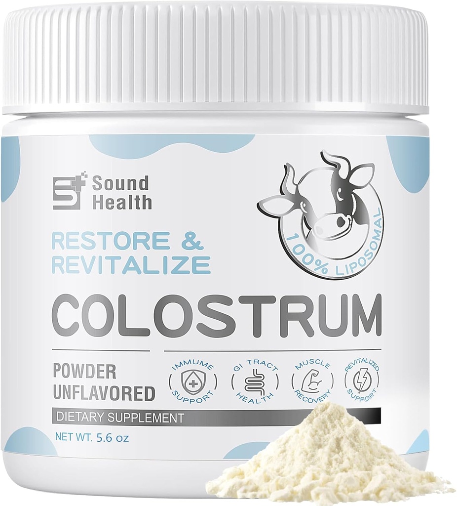 Colostrum 补充人类的粉末 - 有机Bovine Colostrum 补充古特健康,毛发生长,免疫支持 - 不受欢迎(73种服务)