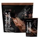 蛋白质 + Collagen 粉末 + 23g 蛋白质(Grass-Fed Whey + Collagen) → 3.7g BCAAs → 支持肌肉与联合健康 → Gluten & Soy Free → 无人工食品 → 15 Sachets - 巧克力