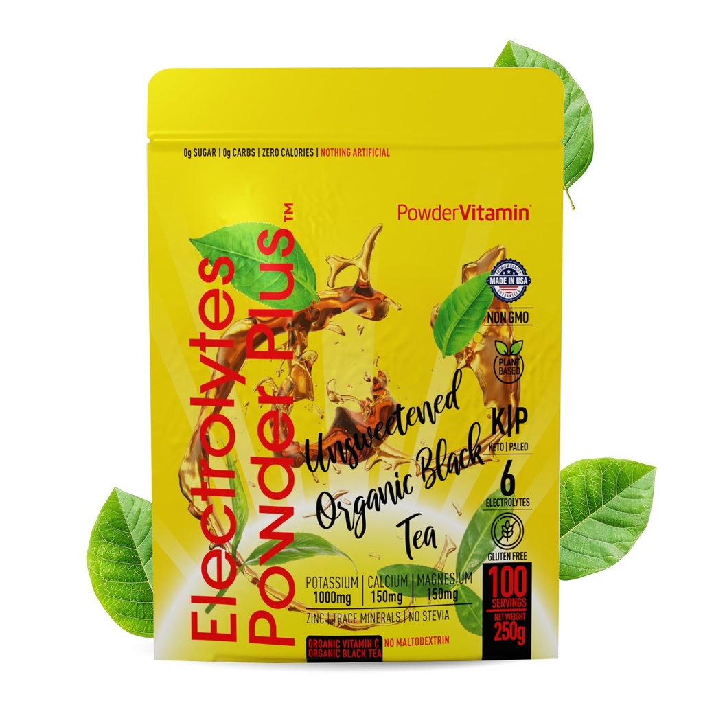 火药维生素加电解剂 火药加电(100种) 无甜黑茶电解剂 Keto, SugarFree, Pink 喜马拉雅盐 1100mg Potassium, 150mg Calcium, 150mg Magnesium, 火药加电解剂 NO STVIA