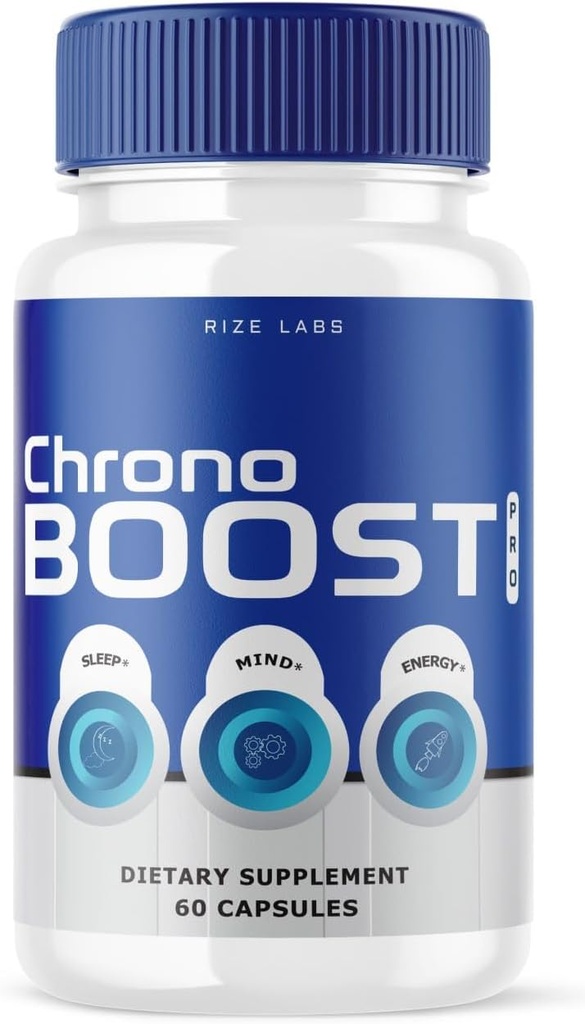 rize 实验室 Chrono Boost Pro Capsules,支持睡眠和脑健康,高级公式,草药补充剂(60 Capsules)