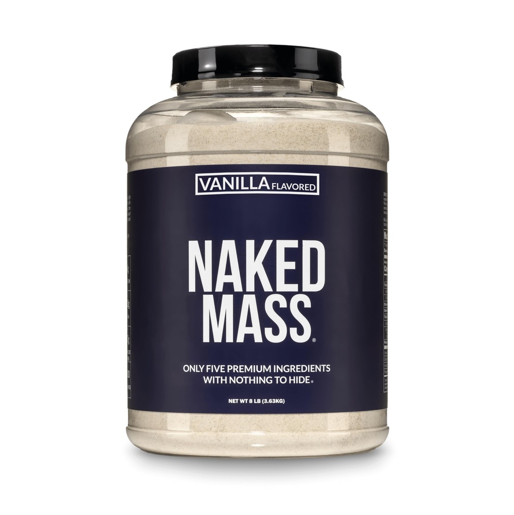 NAKED 香草弥撒 - 所有天然香草增益器蛋白粉 - 8lb blk, GMO Free, Gluten Free & Soy, 无人工成分 - 1,260卡路里 - 11个服务