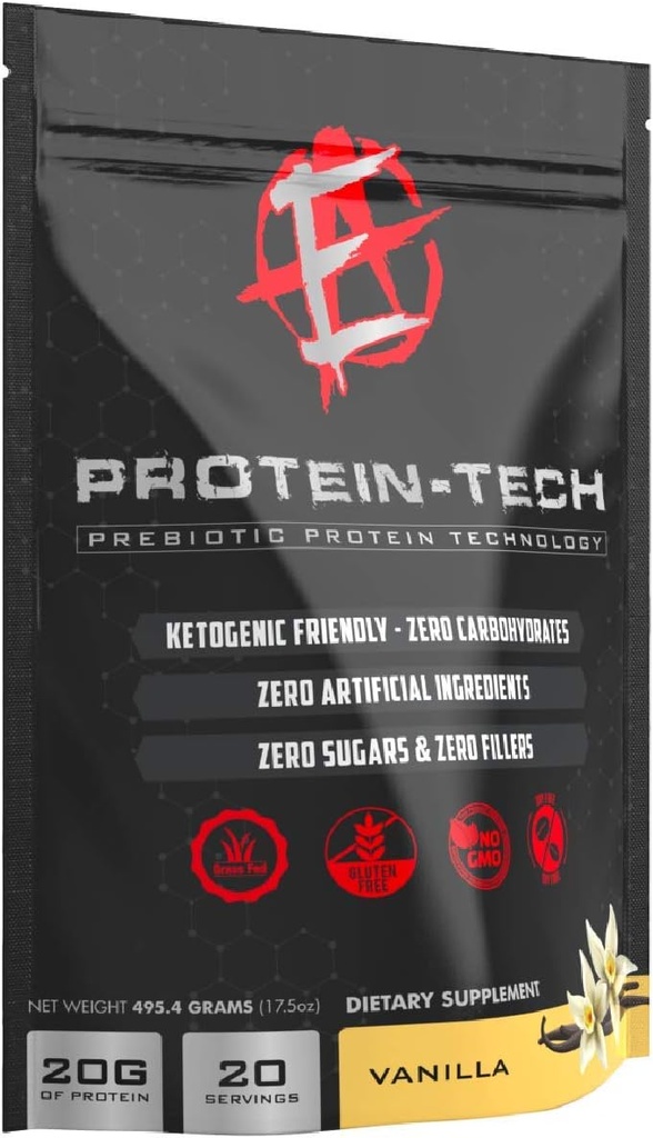 强化实验室 -- -- 蛋白质技术 -- -- 用于男女的智能蛋白质粉剂 -- -- Keto Friend, Fat, Dairy, Carb & Sugar Free 蛋白质补充剂(20种服务)(瓦努阿图)