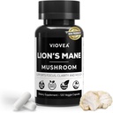 Lion's Mane Supplements - 120 Capsules,支持焦点,清晰,记忆,以及整体认知. 认知功能和免疫支持有机诺热带补充