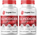 SPRESSO (2 Pack Super Flow Glycogen, Super Flow Glycogen 支持卡普尔, Glyco 优化器公式, 天然血船清洁器, Premium Super Flow Glycogen 支持 (120 Capsules))