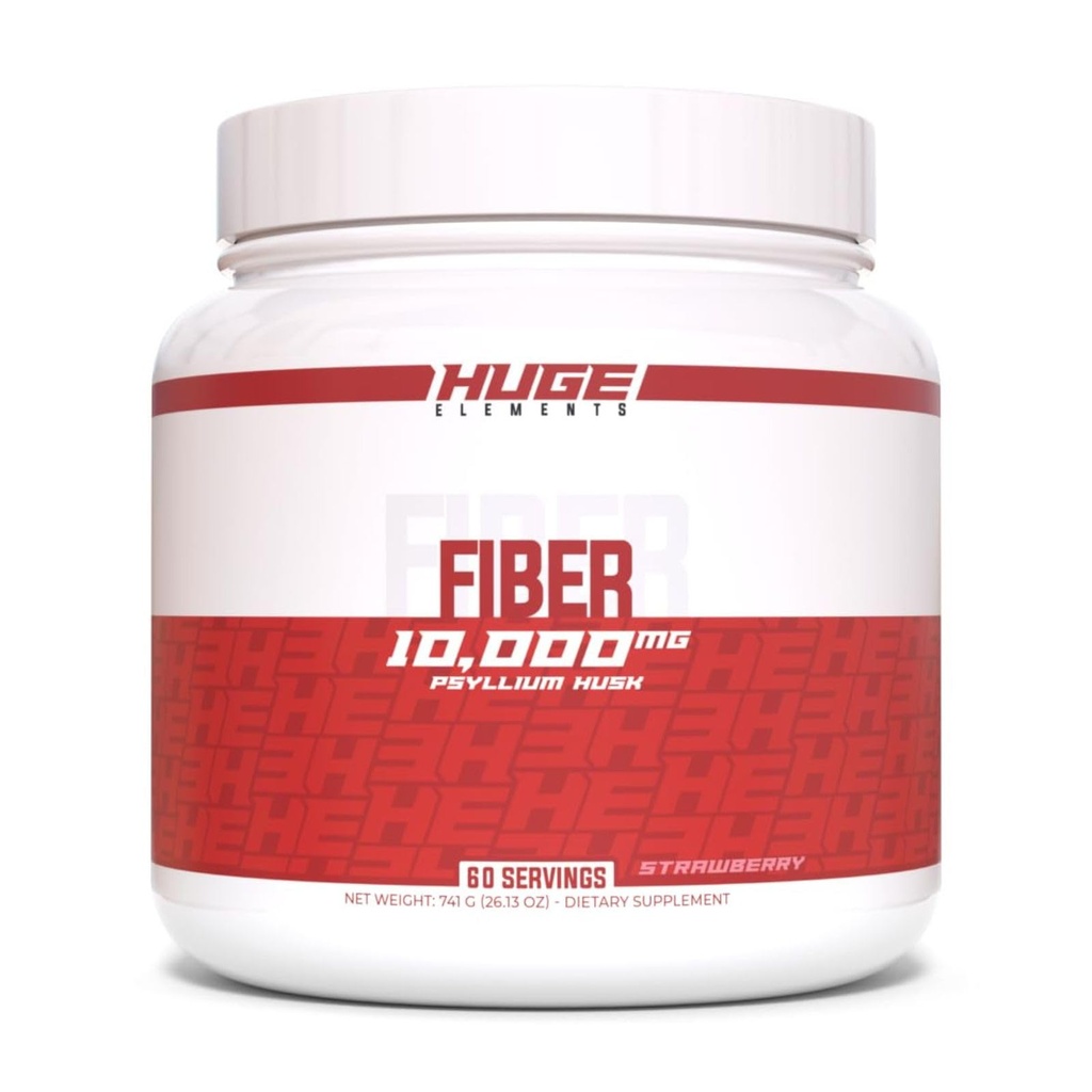 丰盛的Fiber,10克Premium Psyllium Husk粉,可溶性Fiber用于消化健康与功能,天然先生与美味的Flavors(60种服务)(草莓)