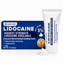 WELMATE - 5% Lidocaine Numbing Cream, 2oz(60g) - 最大强度 Lidocaine Cream - 血红素救济 - 外部使用麻醉剂,维生素E - 儿童耐力 - 专题皮肤护理