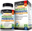 与L.Reuteri、Inulin Fiber、消化酶、非GMO、Gluten-Free、乳制品-Free、30 Capsules合作,为妇女和男子提供高级预生药物和代孕药物