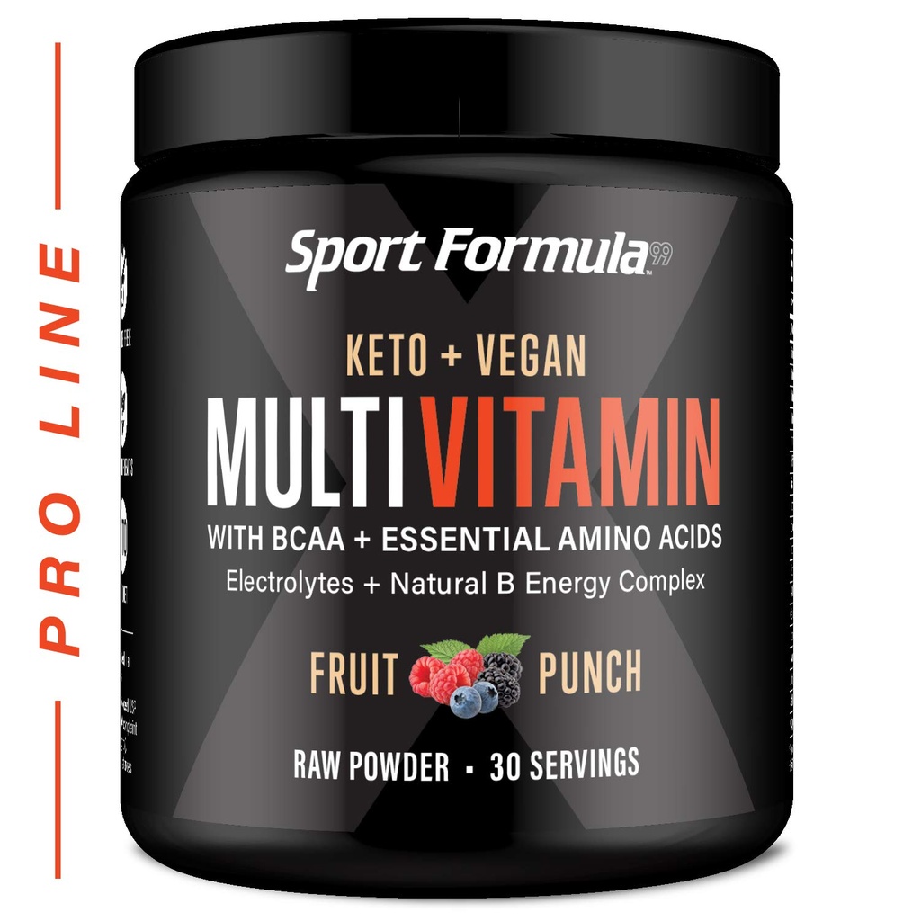 多维他命粉 - 为男性饮用混合剂 BCAA 氨基酸 Won't upset your Tomach - Keto Vegan 多维他命果汁 - 电解质超B 复杂消化酶