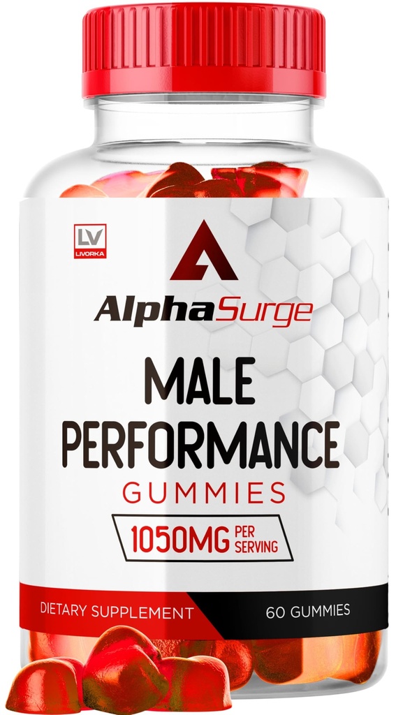 LIVORKA Alpha Surge for Men - Alpha Surge Gummys for Male, Alfa Surge Gummys 1050mg, Alpha Surge XL Gummie, Alphasurge Gummys, Alpha Surge Gummys, Alpha Surge Male, 60 Gummys 为期1个月.