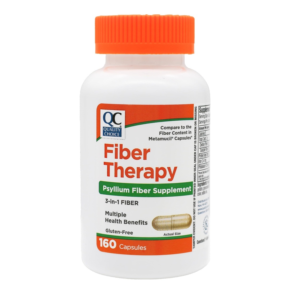 质量选择 Daily Fiber Capsules for Normality, 160 计数