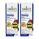 Zarbee's Kids Sleep Supplement Liquid with 1 mg Melatonin; 无药效 & 有效; 为3岁及以上儿童容易服用天然莓汁; 1 Fl Oz瓶,包2