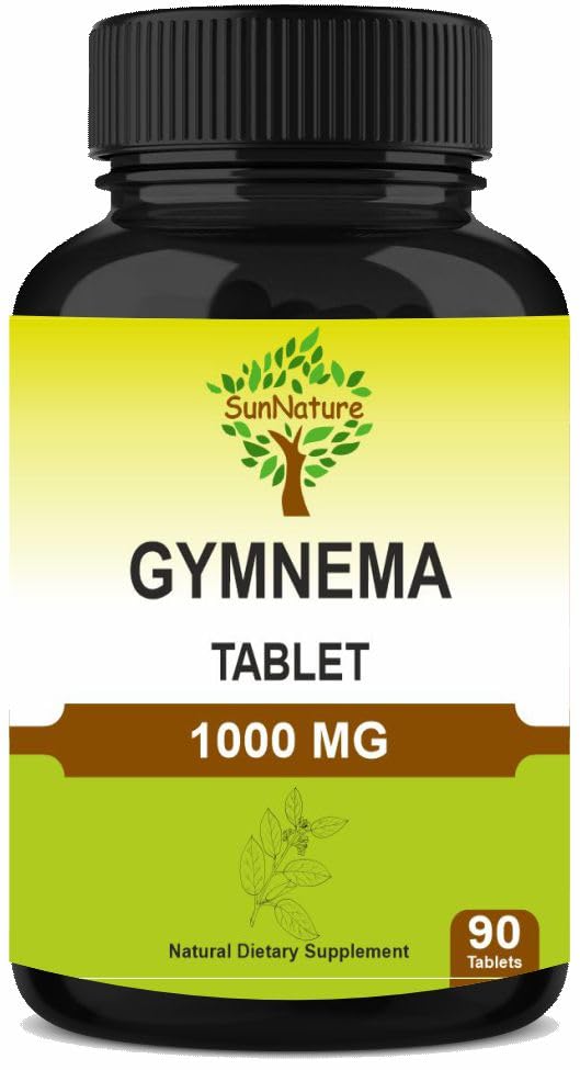 Gymnema片90片,1000 mg | 45天供应 | Gurmar | Gymnema Sylvestre 补充 | Vegan