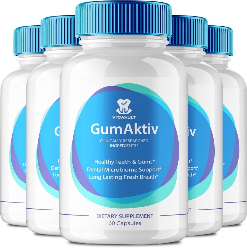GumAktiv Capsules 牙齿和胶类的所有自然护理,GumAktiv 口腔和胶类保健公式外加强度,维生素和矿物 整体口腔保护 Capsules, GumAktiv Reviews (5包)