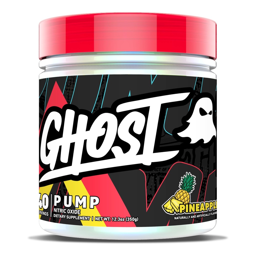 GHOST 硝酸ump粉,菠萝-40种服务 - 无糖和无兴奋剂的预工补充剂 - L-Citrulline, Arginine Nitrate & L-Glutathione - Soy & Gluten - Free, Vegan