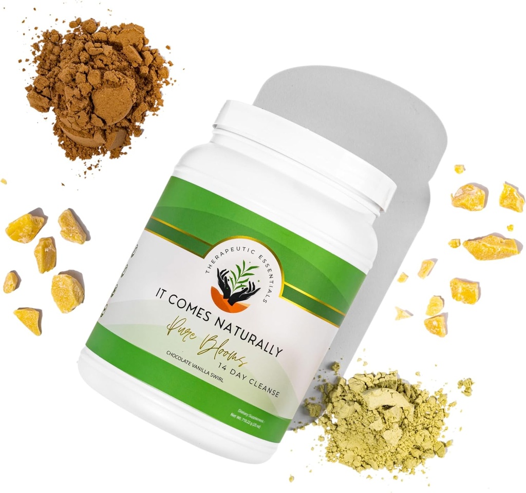 Pure Blooms Super Super Supplement & 14 Day Reset - 26g of Plant protein, 30 Nutrients for Natural Detox, Digestion, Energy, Inflammation, unition. (原始内容存档于2018-03-04) (英语). 安全纯净, 美味的巧克力香草卷