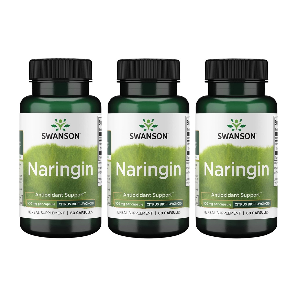 Swanson Naringin 500毫克 60卡普尔(3包)