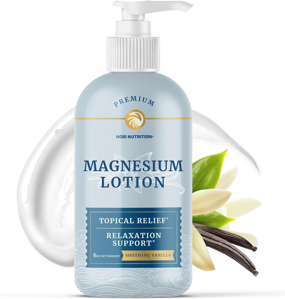 (原始内容存档于2017-03-03). Magnesium Lotion to Relieve Muscle Cramps & Soreness QQ 冷静与恢复支持, 肌肉放松 QQ 腿部Cramps的Topical Magnesium Cream 最大吸收 QQ 与 Shea Butter QQ 8 fl oz.