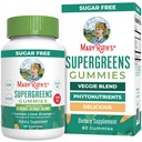 玛丽·鲁斯组织 超级绿色 Gummys 成人和孩子4岁时自然摄入的Quercetin + 糖自由 → 2g Fiber Per Service → Vegan → No Gelatin → Pectin Based → 60 Counter → 30 Services