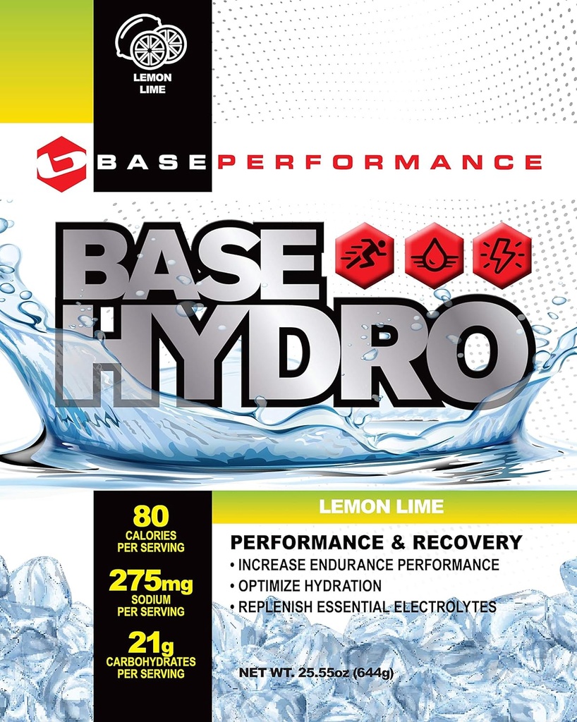 BASE 性能水利-柠檬 每个生态友好的 mylar bag里有28个液态液体 混合了脱氧核糖核酸、葡萄糖、马氏剂和必需电解质