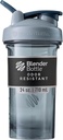 BlenderBottle Shaker Bottle Pro 系列 完美地用于蛋白质摇摆和前期工作,24 Ounce,全彩灰色