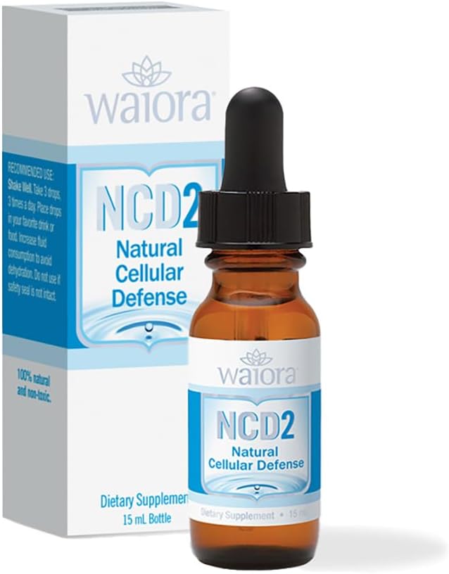 由Waiora制作的NCD2,激活液泽利特液滴用于自然体清洁,促进免疫支持和pH平衡,混合食品/饮料,全天然,One(0.5 oz)瓶装(90个服务器)