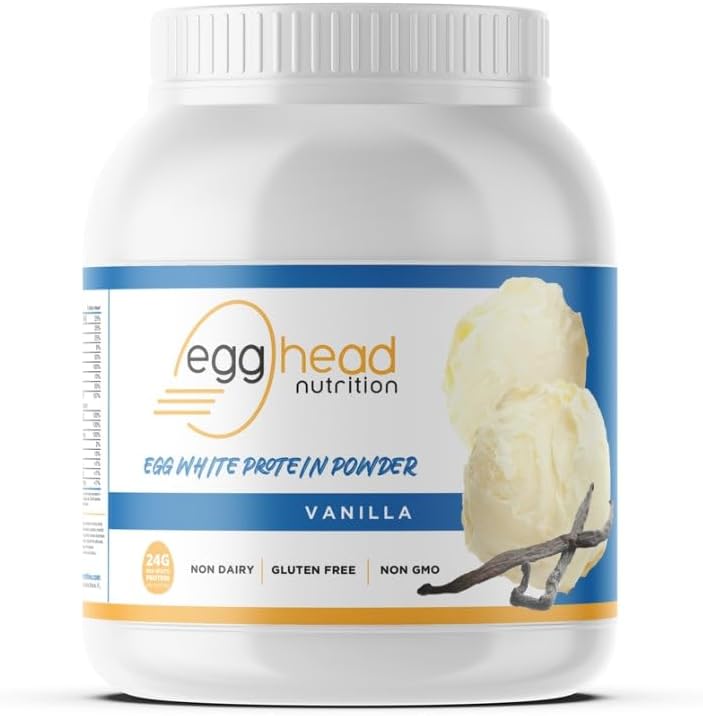 蛋头营养 - 蛋白蛋白 - 24 G(Grams) 3.3英镑,非乳品,Gluten Free,非转基因生物,美国制造(Vanilla)