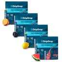 DripDrop水利 - 电解石粉包 - 西瓜,贝里,柠檬,橙色 - 价值 Variety Bundle - 128